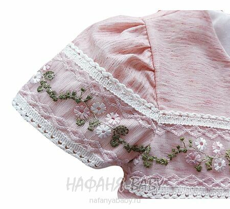 Нарядное платье A.Y.D. арт: 803, 1-4 года, цвет розовый меланж, оптом Турция
