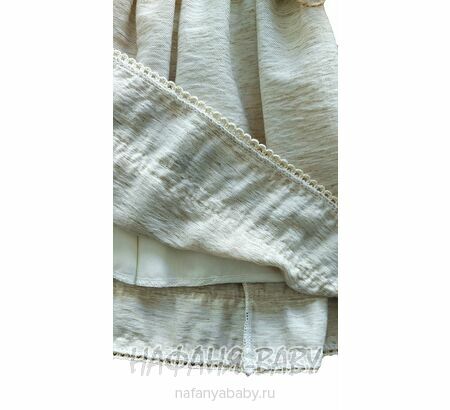 Нарядное платье A.Y.D. арт: 803, 1-4 года, цвет бежевый меланж, оптом Турция