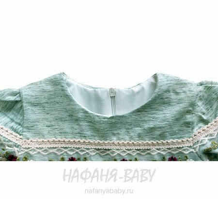 Нарядное платье A.Y.D. арт: 803, 1-4 года, цвет дымчато-зеленый хаки, оптом Турция