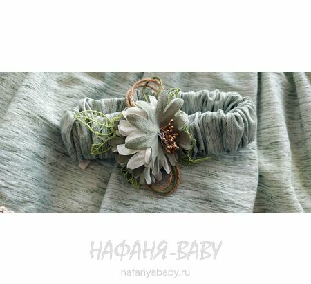 Нарядное платье A.Y.D. арт: 803, 1-4 года, цвет дымчато-зеленый хаки, оптом Турция