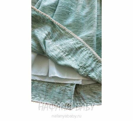 Нарядное платье A.Y.D. арт: 803, 1-4 года, цвет дымчато-зеленый хаки, оптом Турция