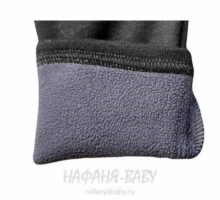 Лосины на флисе DUO арт: 812, 5-9 лет, 10-15 лет, цвет черный, оптом Китай (Пекин)