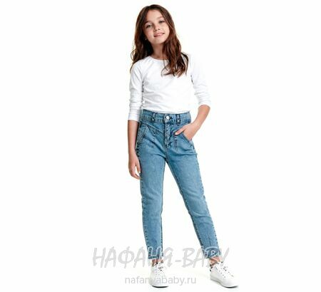 Детские джинсы MIYA арт: 8141-1 для девочки 6-10 лет, оптом Турция