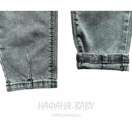 Подростковые джинсы MIYA арт: 8142 для девочки  11-15 лет, цвет черный, оптом Турция