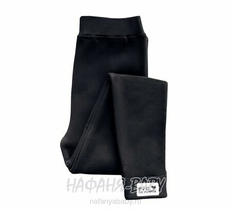 Детские утепленные лосины на флисе DUO арт: 817, 7-12 лет, цвет черный, оптом Китай (Пекин)