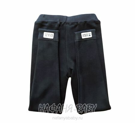 Детские утепленные лосины на флисе DUO арт: 817, 7-12 лет, цвет черный, оптом Китай (Пекин)