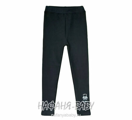 Детские лосины на флисе DUO арт: 819, 5-9 лет, 10-15 лет, цвет черный, оптом Китай (Пекин)