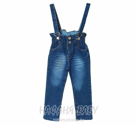 Детские джинсы TATI Jeans арт: 8224 для девочки от 3 до 7 лет, цвет синий, оптом Турция