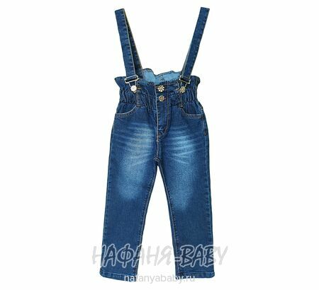 Детские джинсы TATI Jeans арт: 8224 для девочки от 3 до 7 лет, цвет синий, оптом Турция