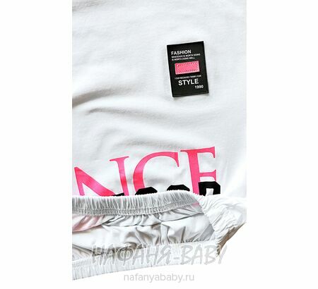 Костюм (топ+шорты) BENINI арт: 8514, 10-15 лет, цвет белый, оптом Турция