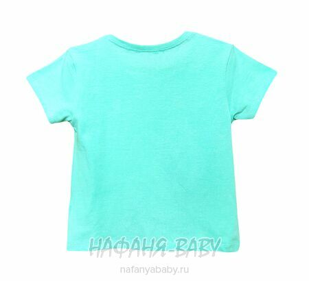 Футболка ОЗОРНЫЕ КОТЯТА BENINI арт: 8591, 1-4 года, 5-9 лет, цвет бирюзовый, оптом Турция