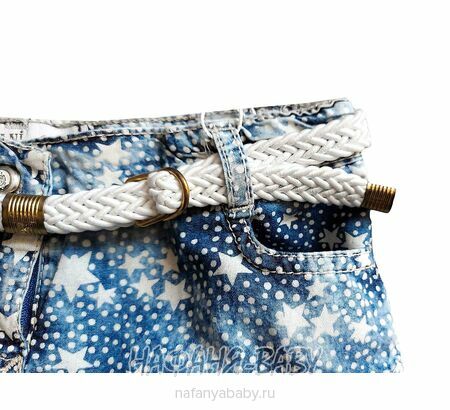 Купить детскую джинсовую юбку SANI (Турция) для девочки, арт: 9135, 2-5 лет, цвет синий