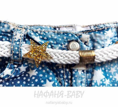 Купить детскую джинсовую юбку SANI (Турция) для девочки, арт: 9135, 2-5 лет, цвет синий