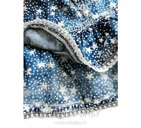 Купить детскую джинсовую юбку SANI (Турция) для девочки, арт: 9135, 2-5 лет, цвет синий