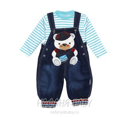 Детский костюм (кофта+джинсовый полукомбинезон) Kity & Mity арт: 920, 1-4 года, оптом Турция