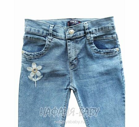 Купить детские джинсы slim TATI Jeans арт: 9268 для девочки 7-11 лет, цвет синий, оптом Турция