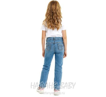 Подростковые джинсы TATI Jeans арт: 9342, 8-12 лет, цвет синий, оптом Турция