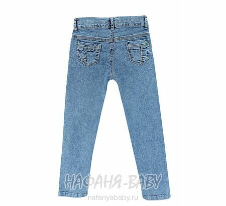 Купить джинсы slim TATI Jeans арт: 9342 для девочки 7-11 лет, цвет синий, оптом Турция