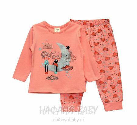 Детский костюм (лонгслив+брюки) LUMINOSO, купить в интернет магазине Нафаня. арт: 957, цвет персиковый