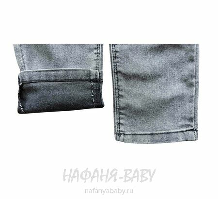 Купить джинсы на лямках TATI Jeans арт: 9602 для девочки 7-12 лет, цвет черный, оптом Турция