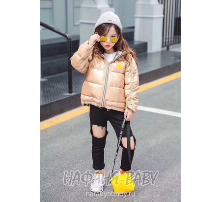 Детская демисезонная куртка L.Z.W.B.G. арт: 9880, 10-15 лет, 5-9 лет, цвет розовый, оптом Китай (Пекин)
