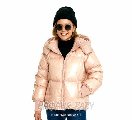 Детская демисезонная куртка L.Z.W.B.G. арт: 9886, 10-15 лет, 5-9 лет, цвет пыльная роза, оптом Китай (Пекин)