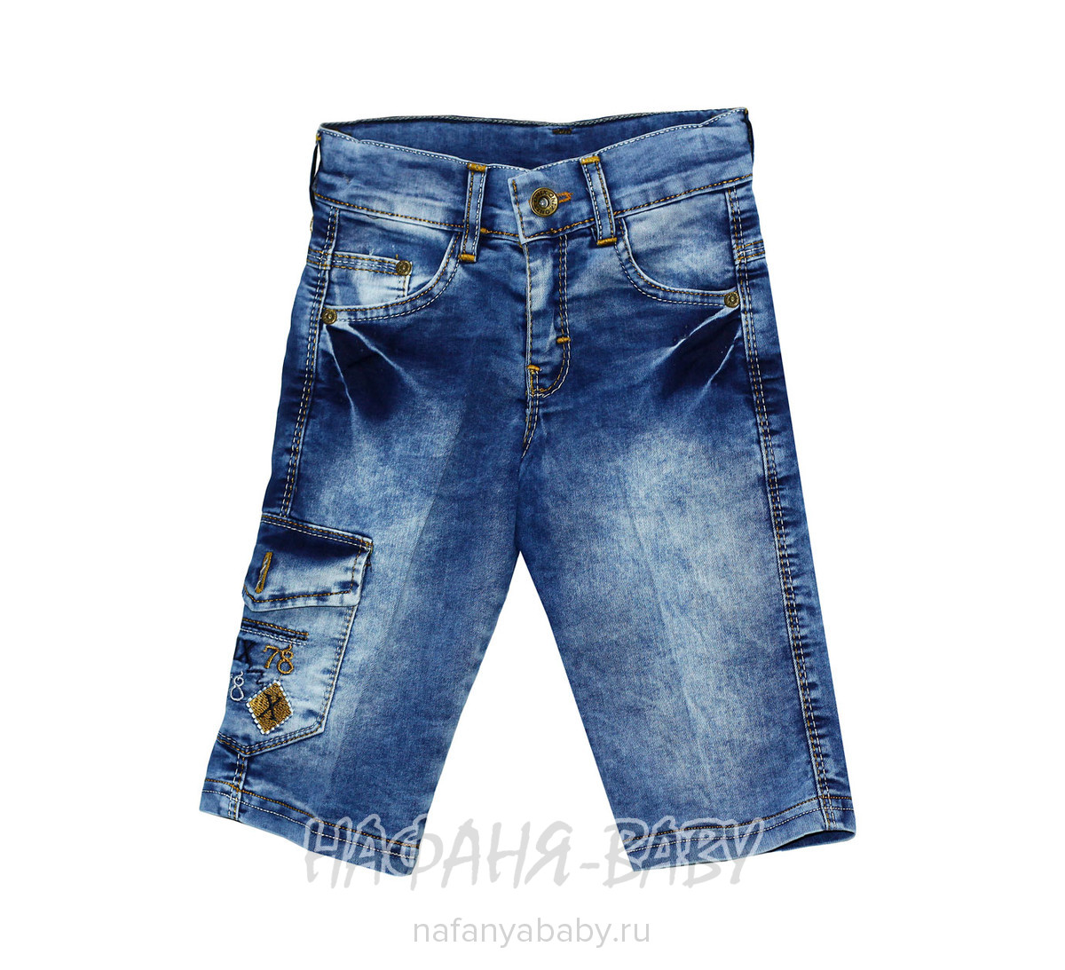 Подростковые джинсовые шорты ONIX арт: 11011, 10-15 лет, 5-9 лет, оптом Турция