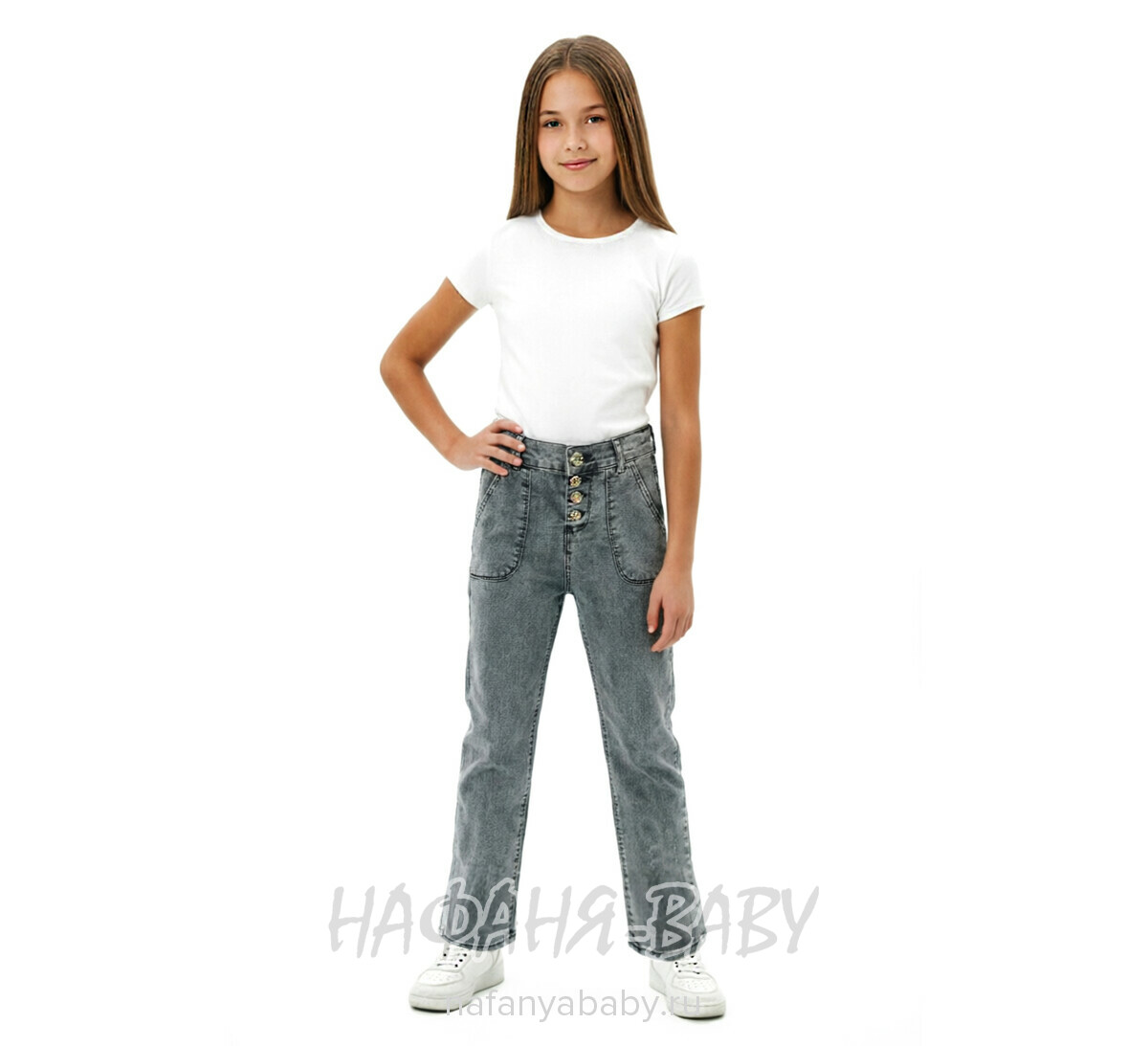 Джинсы подростковые TATI Jeans арт: 1020, 8-12 лет, цвет серый, поштучно,Турция