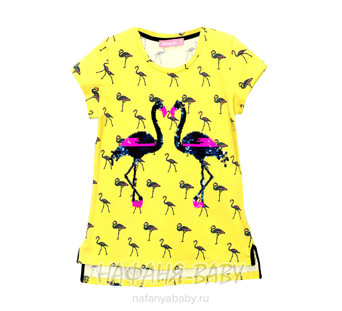 Детская футболка BERMINI арт: 6448, цвет желтый, оптом Турция