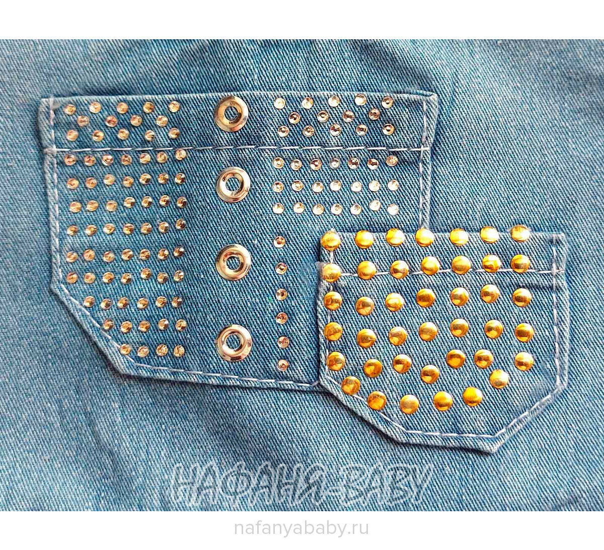 Детский джинсовый комбинезон-шорты арт: 10312 для девочки 2 года,Турция, купить в интернет магазине Нафаня 