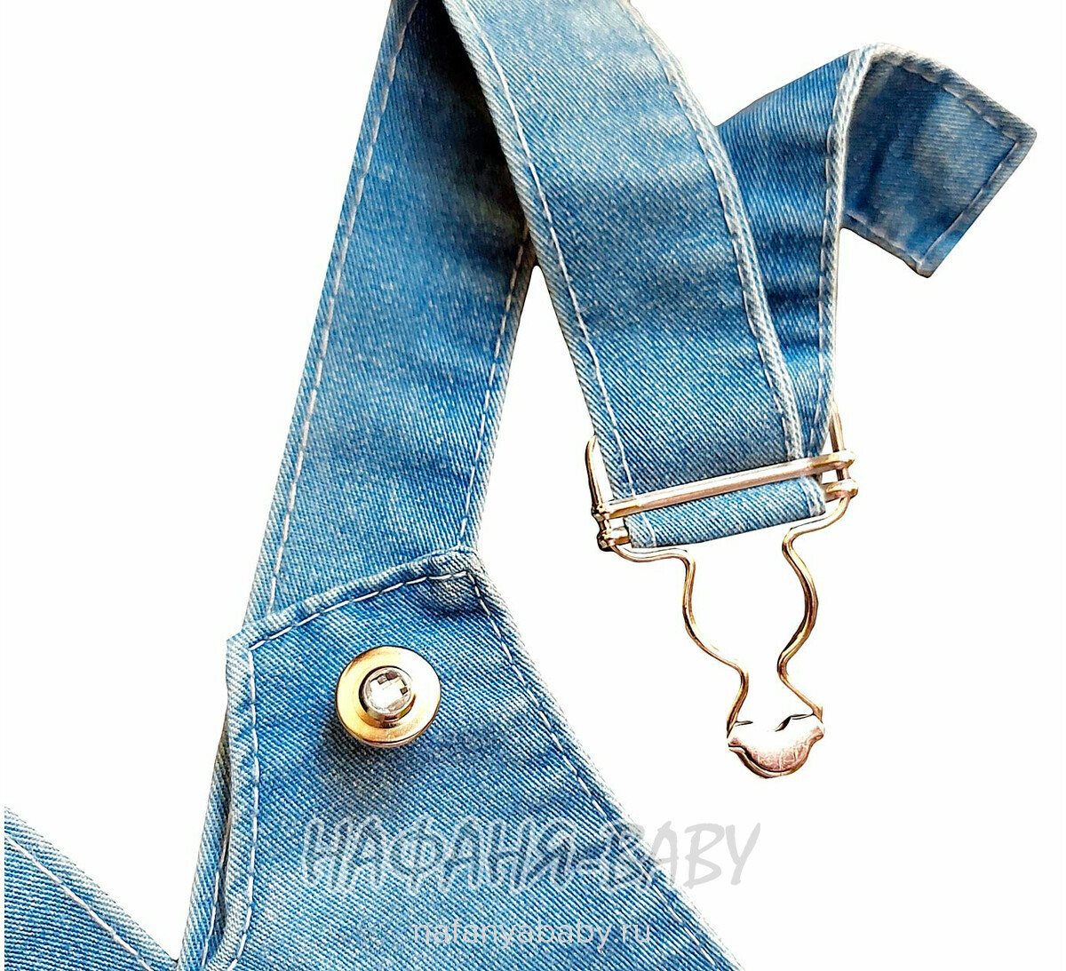 Детский джинсовый комбинезон-шорты арт: 10312 для девочки 2 года,Турция, купить в интернет магазине Нафаня 