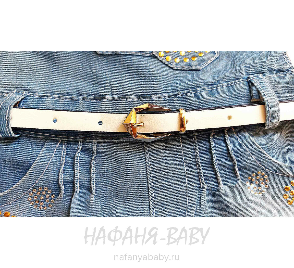 Детский джинсовый комбинезон-шорты арт: 10312 для девочки 2 года,Турция, купить в интернет магазине Нафаня 