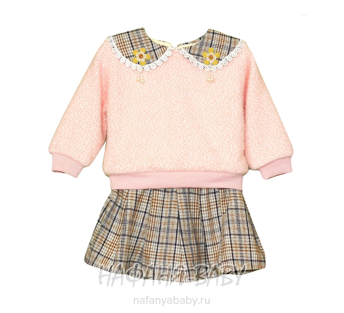 Детский костюм для девочки MYY арт: 1054, 5-9 лет, 1-4 года, цвет розовый, оптом Китай (Пекин)