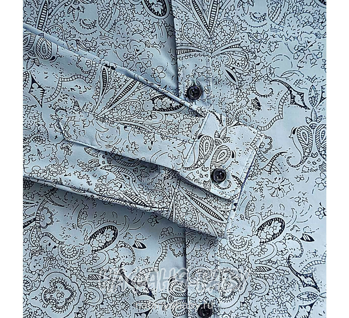 Рубашка с длинным рукавом DADDY BOY арт: 1071, 5-9 лет, цвет серо-голубой, оптом Турция