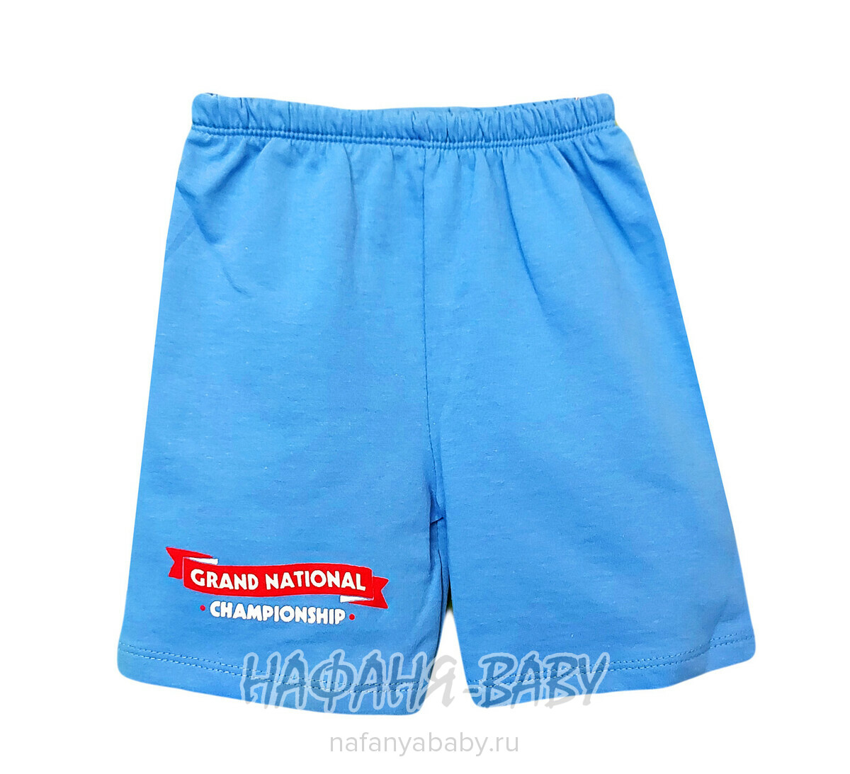 Детский костюм (футболка+шорты) SALLY арт: 1094, 5-9 лет, 1-4 года, цвет белый с голубым, оптом Турция