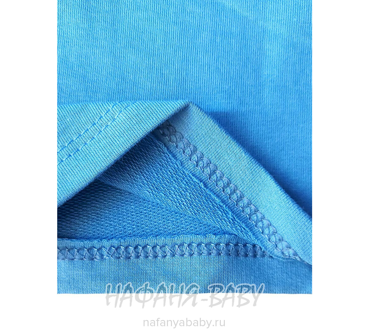 Детский костюм (футболка+шорты) SALLY арт: 1094, 5-9 лет, 1-4 года, цвет белый с голубым, оптом Турция