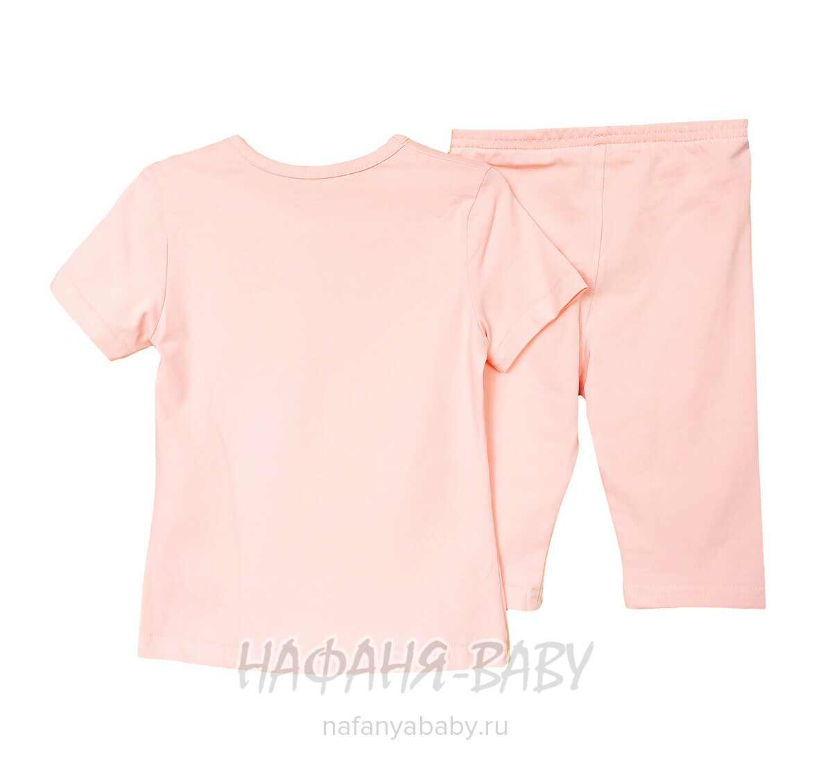Детский костюм (футболка + лосины) RAVZA арт: 1101, 3-6 лет, цвет персиковый, оптом Турция