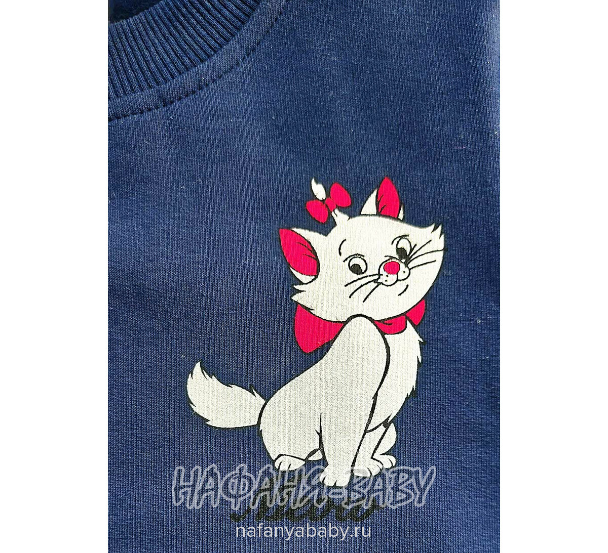 Детский утепленный свитшот ROYA Турция для девочки арт: 11052, 1-4 года, оптом, цвет темно-синий