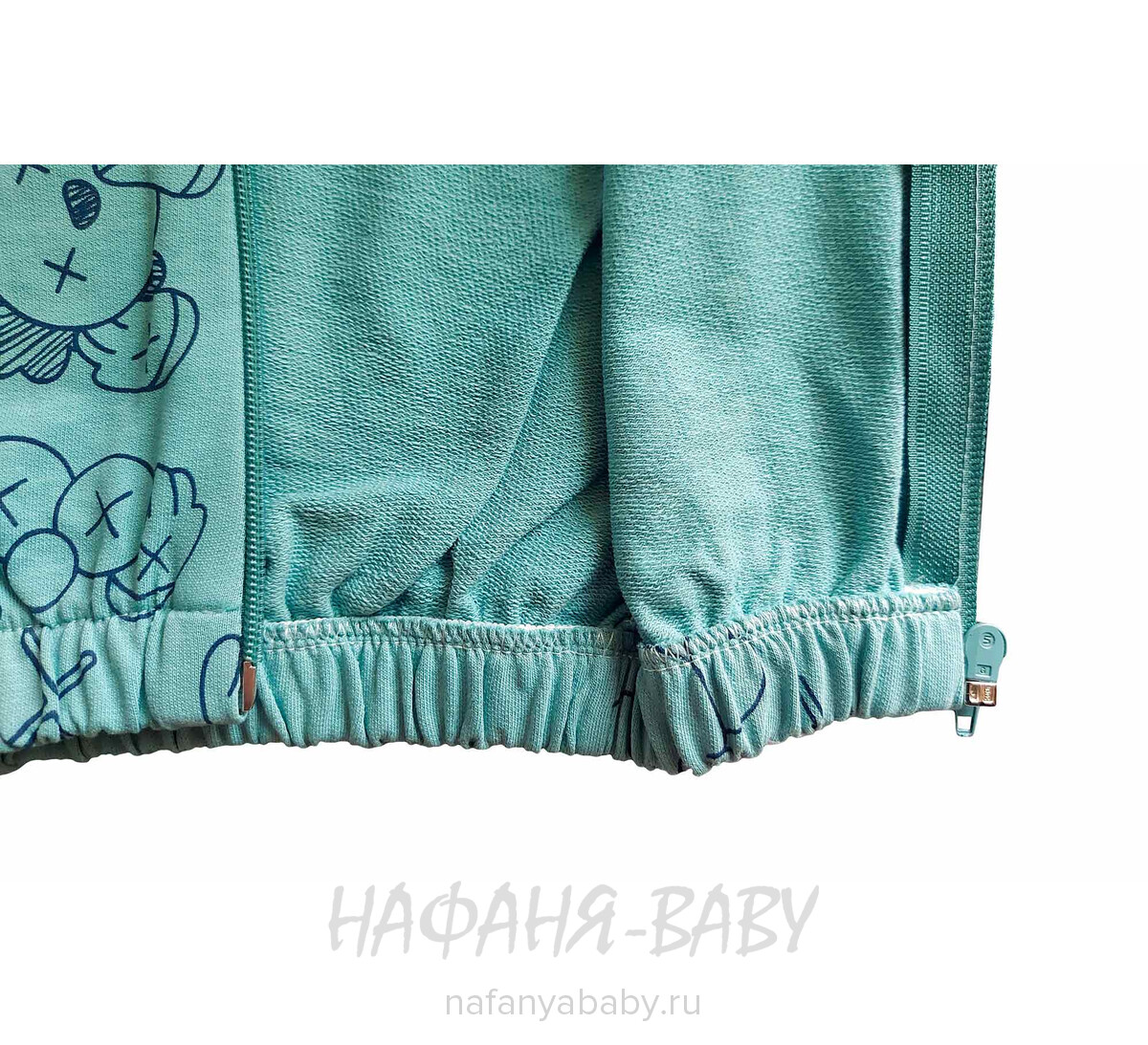 Детский костюм 3 в1 Happy Baby арт. 12021 от 6 до 18 мес, цвет дымчатый хаки, оптом Турция