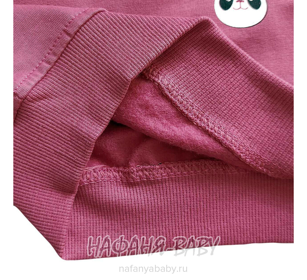Детский утепленный свитшот с начесом ROYA Турция для девочки арт: 12055, 5-8 лет, цвет чайная роза, купить в  интернет-магазине Нафаня, оптом