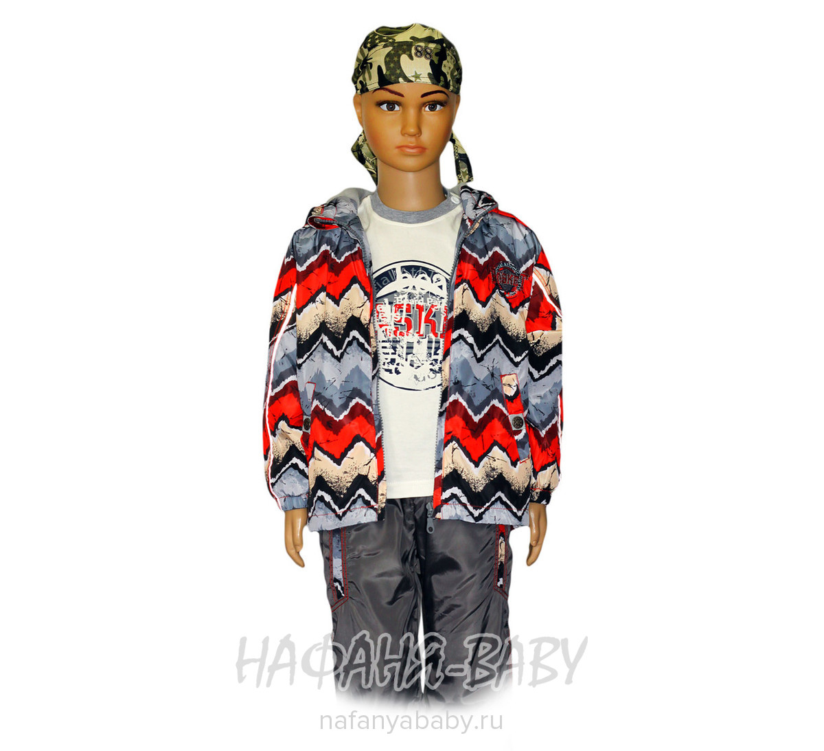 Детский костюм AIMICO, купить в интернет магазине Нафаня. арт: 1509 цвет темно-серый с красным