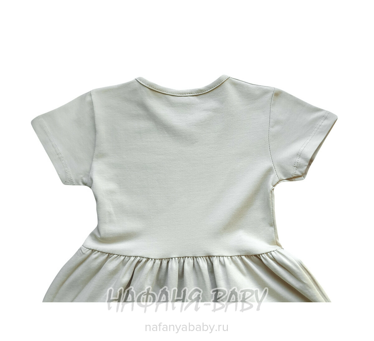 Детское платье Cit Cit арт. 16309, для девочки 3-6 лет, цвет бежевый, оптом Турция