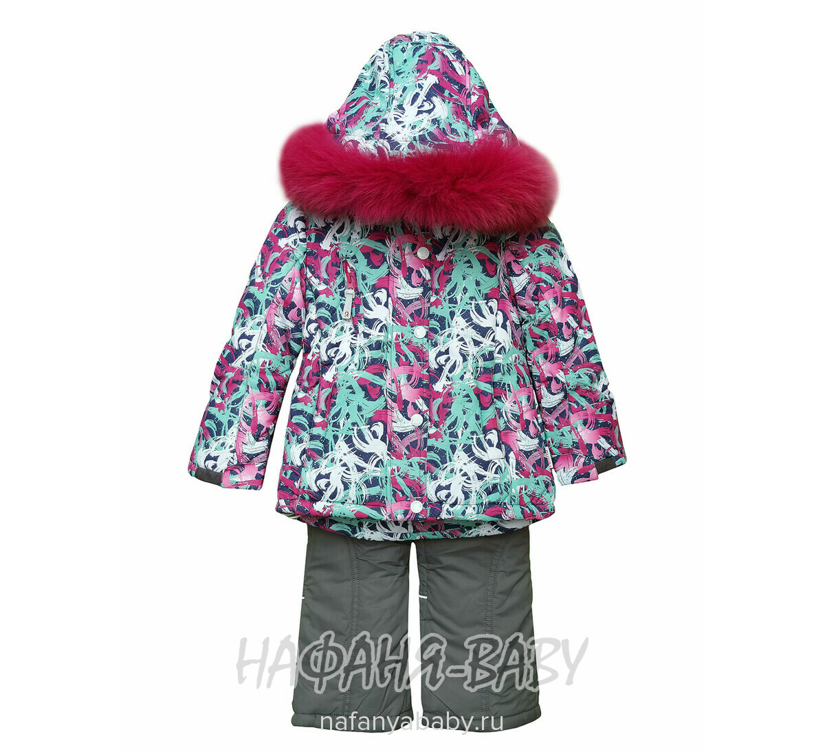 Детский костюм JIE.REIMO арт: 1739, 1-4 года, 5-9 лет, цвет зеленый с малиновым, оптом Китай (Пекин)