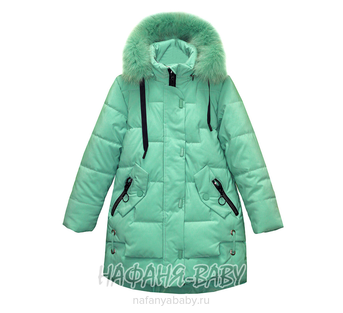 Удлиненная зимняя куртка для девочки YIKAI арт: 1842, 10-15 лет, 5-9 лет, оптом Китай (Пекин)