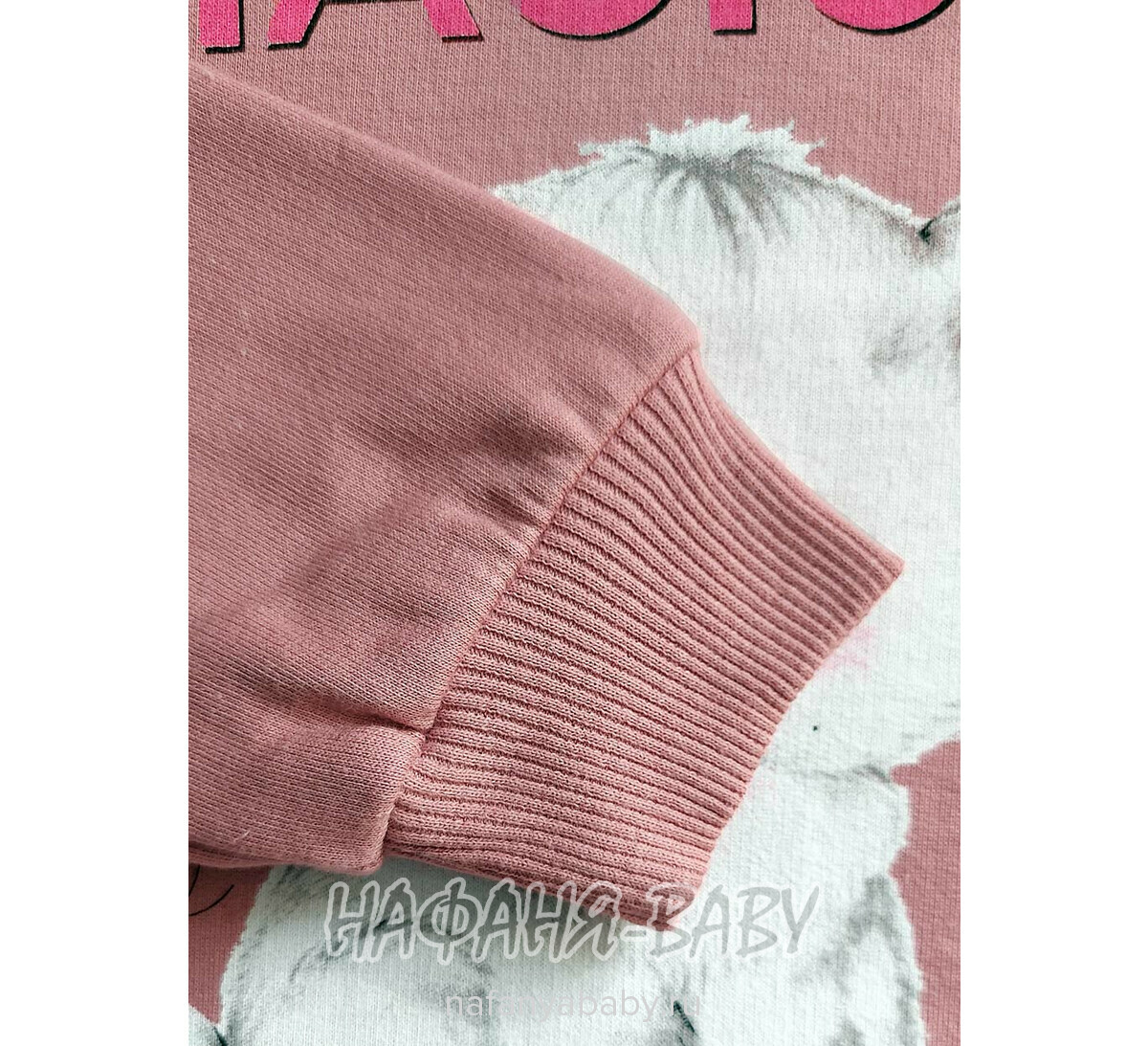 Купить утепленный свитшот для девочки арт.1892, 1-4 года, Con-Con (Турция), цвет чайная роза