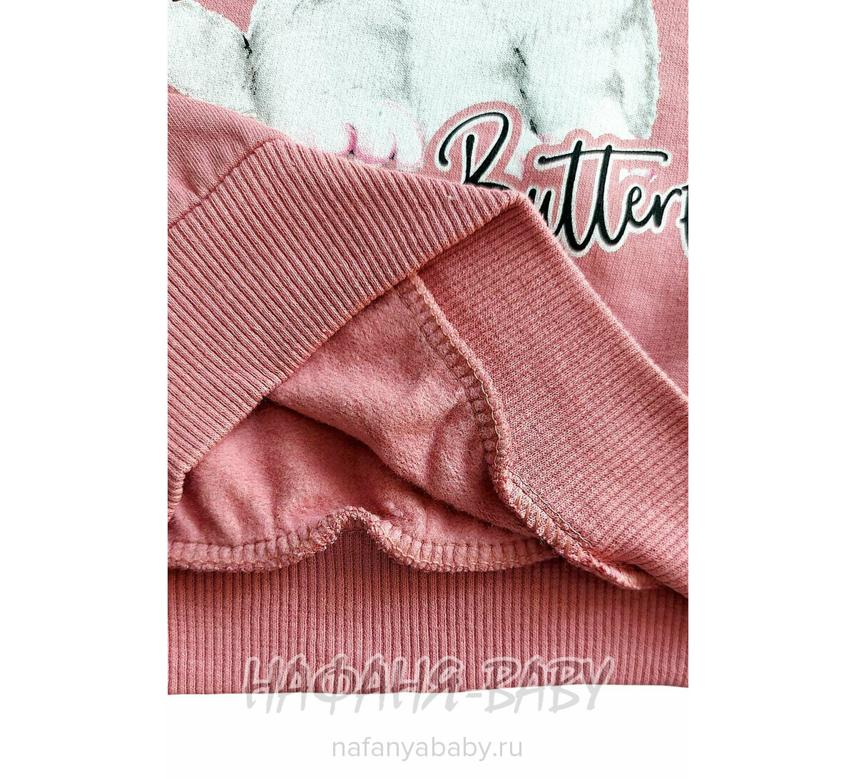 Купить утепленный свитшот для девочки арт.1892, 1-4 года, Con-Con (Турция), цвет чайная роза