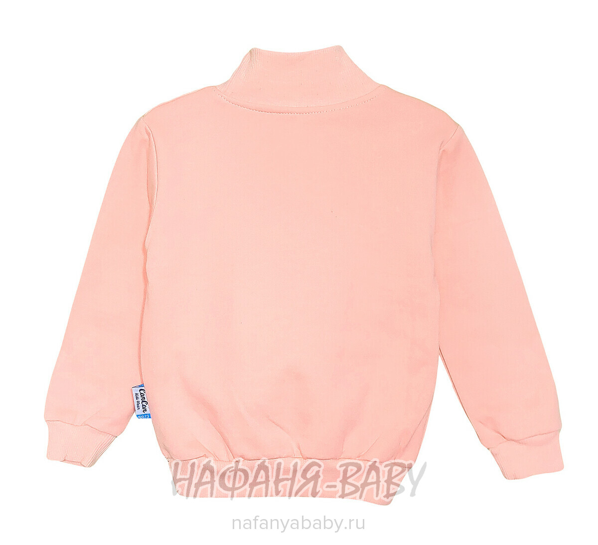 Купить утепленный свитшот для девочки арт.1892, 1-4 года, Con-Con (Турция), цвет персиковый