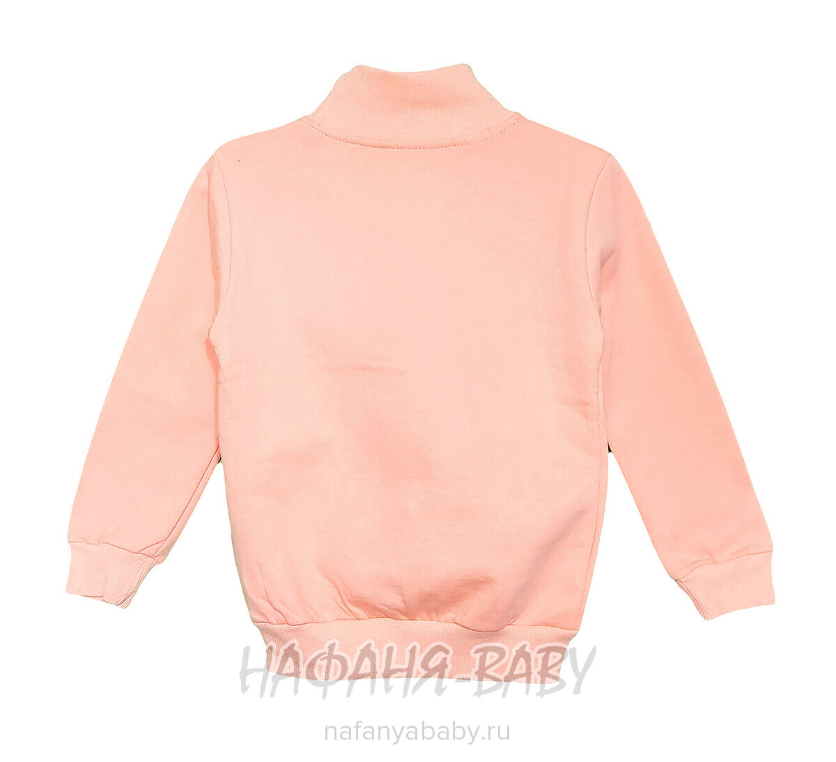 Детский свитшот для девочки футер с начесом Con-Con (Турция) арт: 1897 от 2 до 5 лет, купить оптом, цвет персиковый