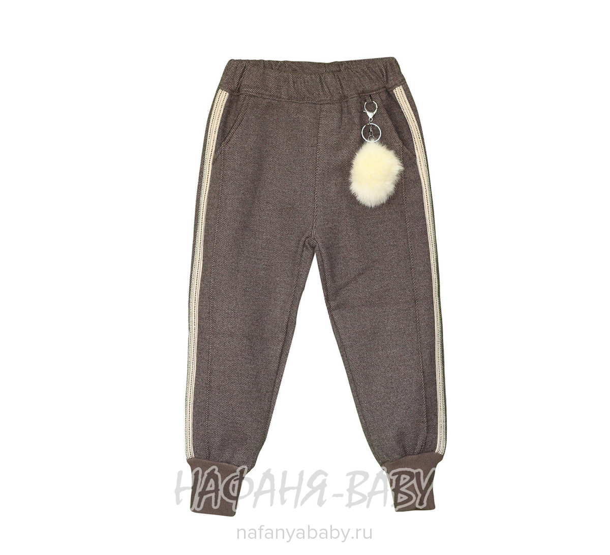 Детские брюки для девочки Boletong арт: 1930, 5-9 лет, цвет коричневый, оптом Китай (Пекин)