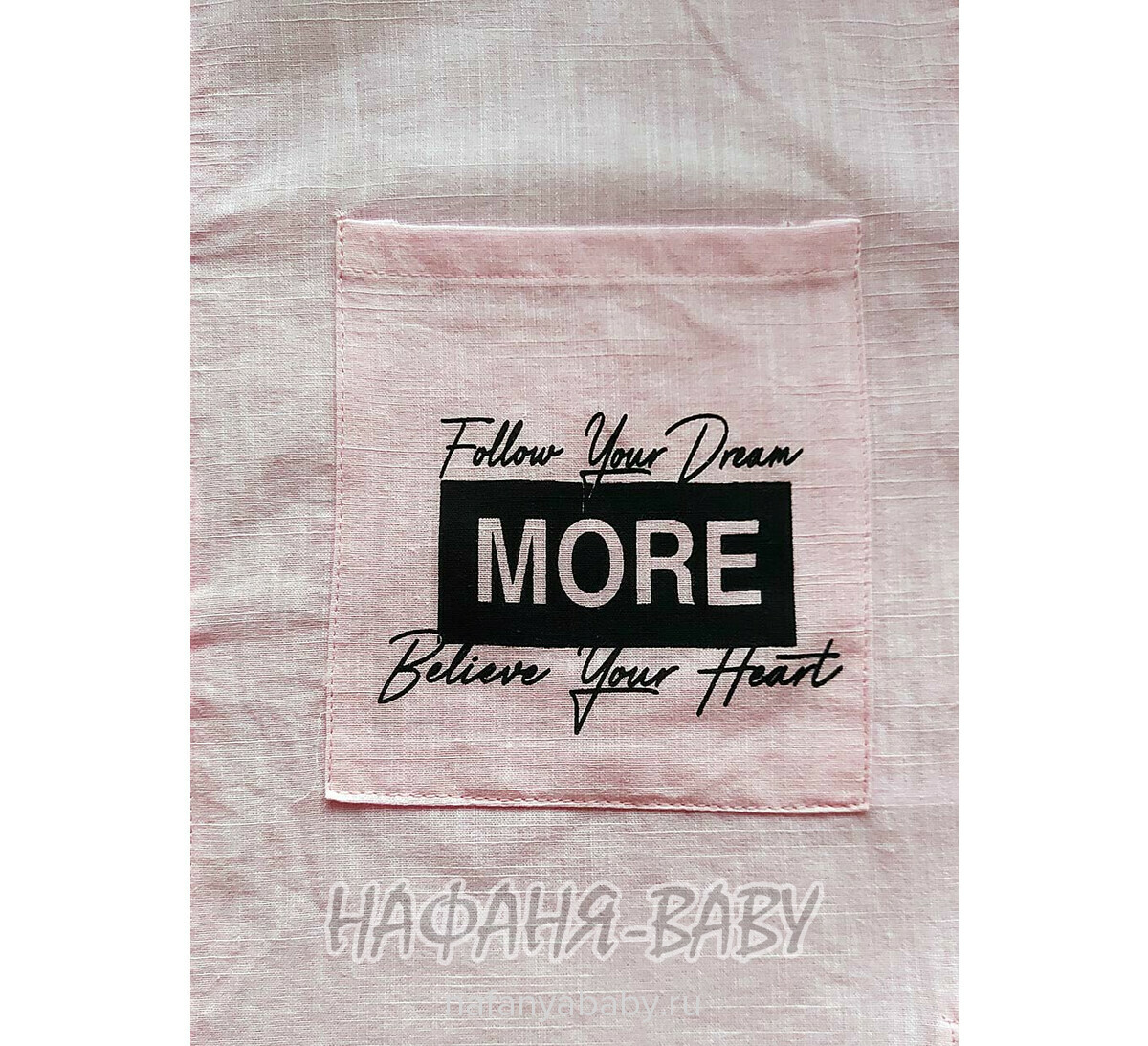 Модная летняя рубашка ANGELOS арт: 1968, 5-9 лет, 10-15 лет, цвет розовый, оптом Турция